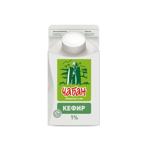 Кефир 1% Чабан 450 г БЗМЖ Santreyd 20748 - Вид №1
