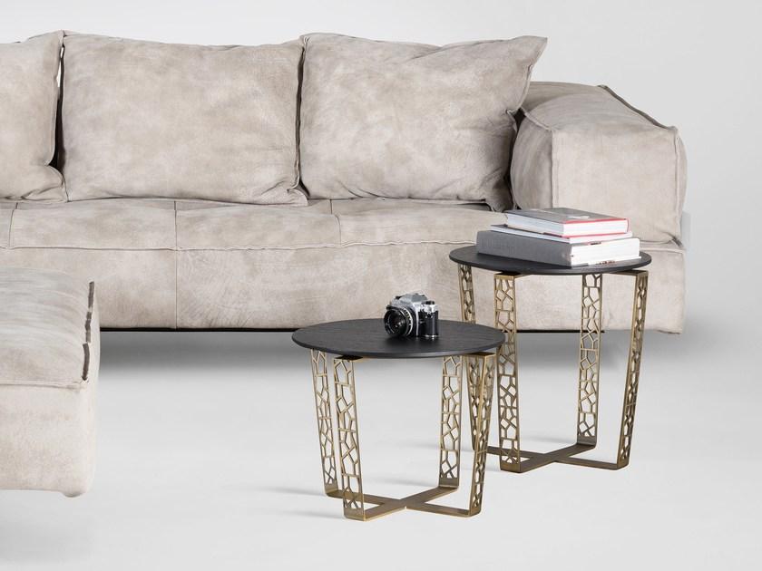 ALBEDO Круглый журнальный столик из мрамора и металла black marquina sun-id-1514828 - Вид №4