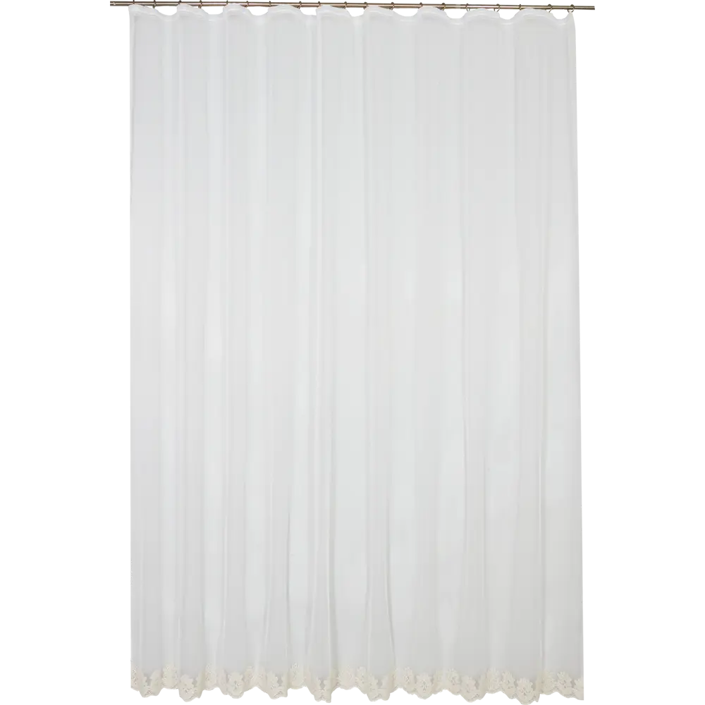 Тюль на ленте Kaleo 300x280 см цвет бежевый MIAMOZA STLM-2074601 - Вид №1