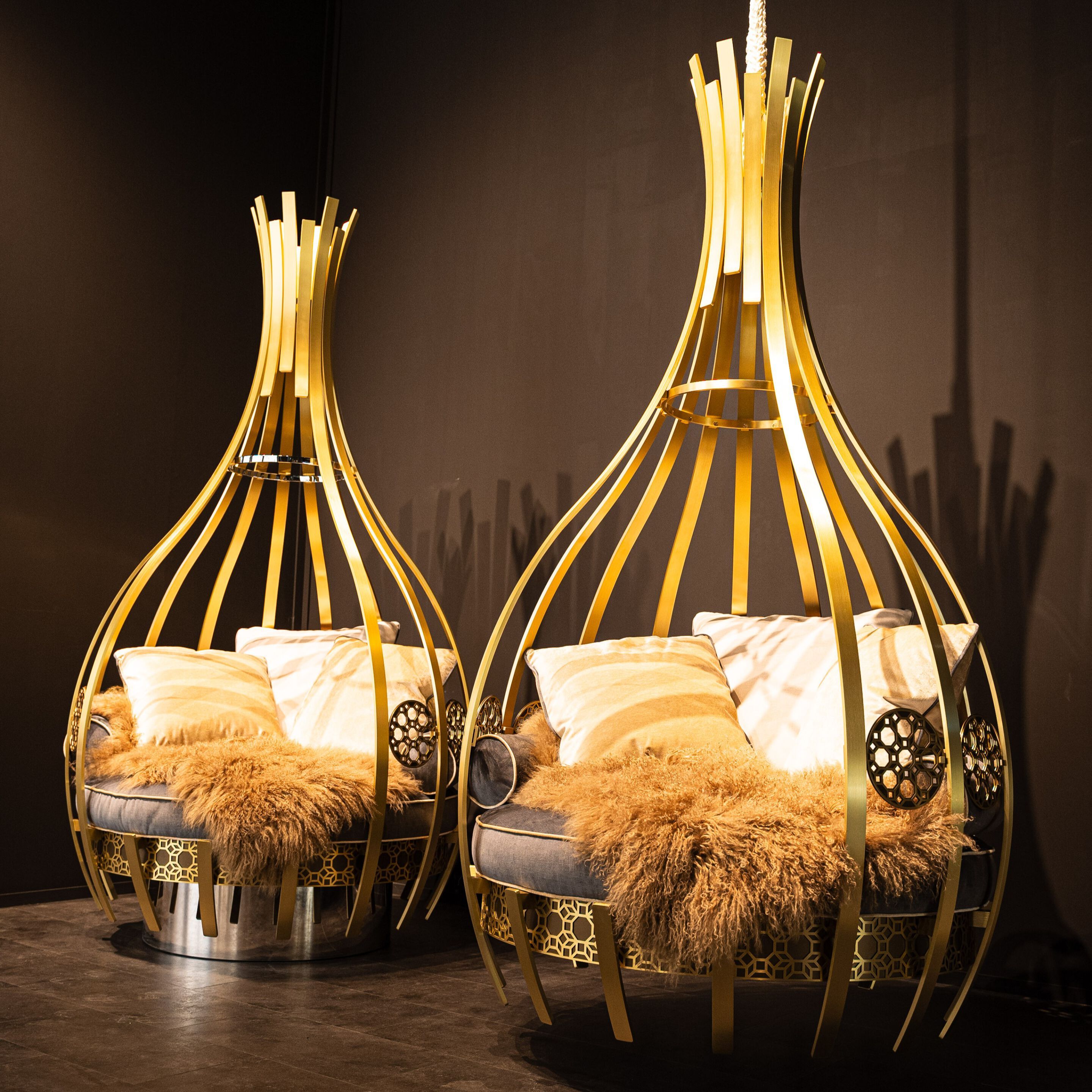 Латунное подвесное кресло Galbiati Exclusive Interiors ARCH-00106552 - Вид №1