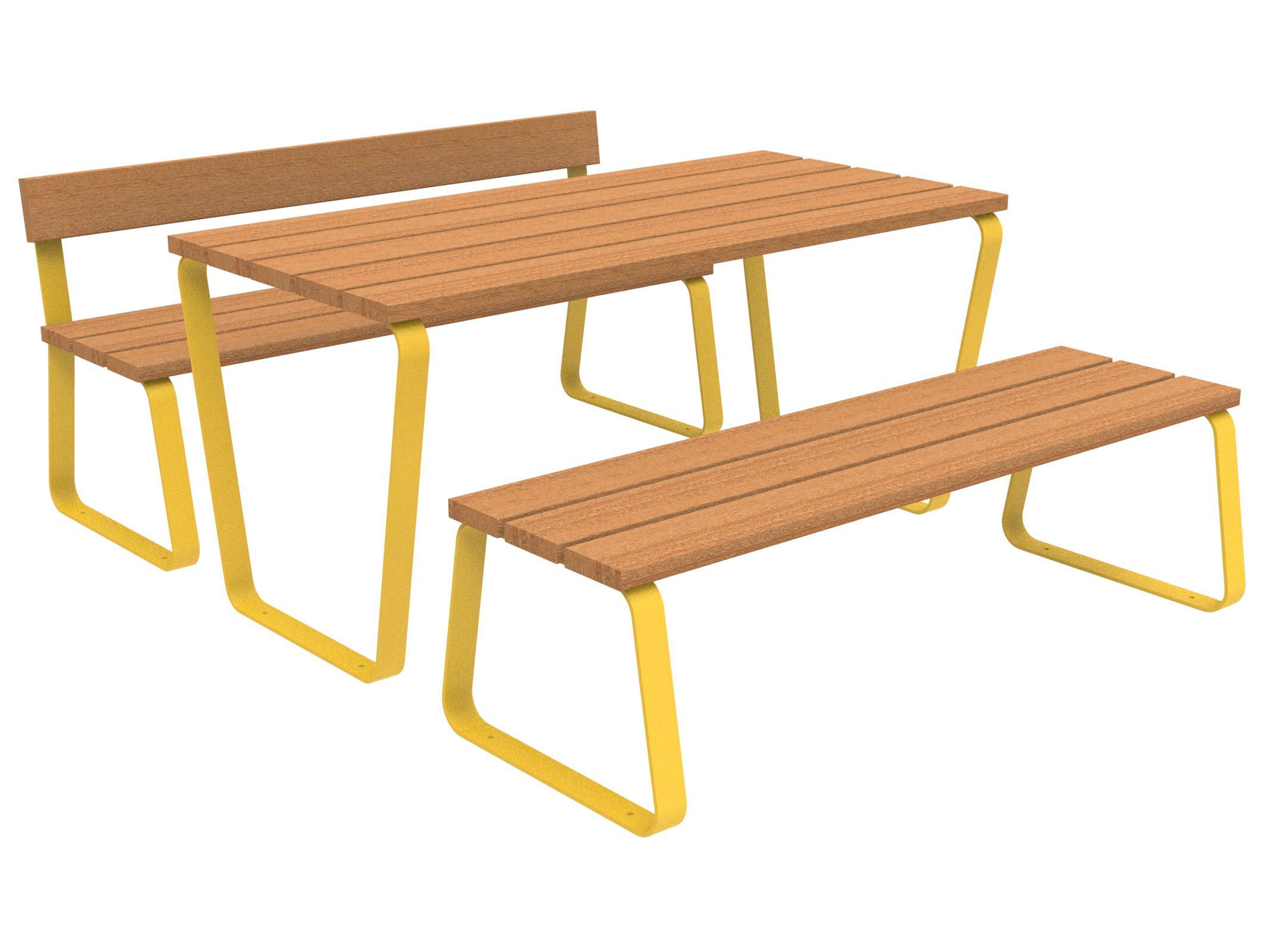 Стол для пикника со встроенными скамейками Lazzari Sunny ARCH-00041799 - Вид №4