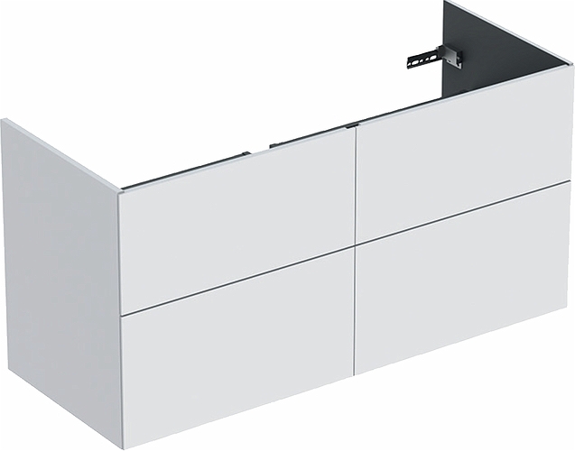 9751672111 IDO Elegant напольный шкаф для мебельной раковины с четырьмя ящиками, W = 1200 мм, черный матовый - Вид №4