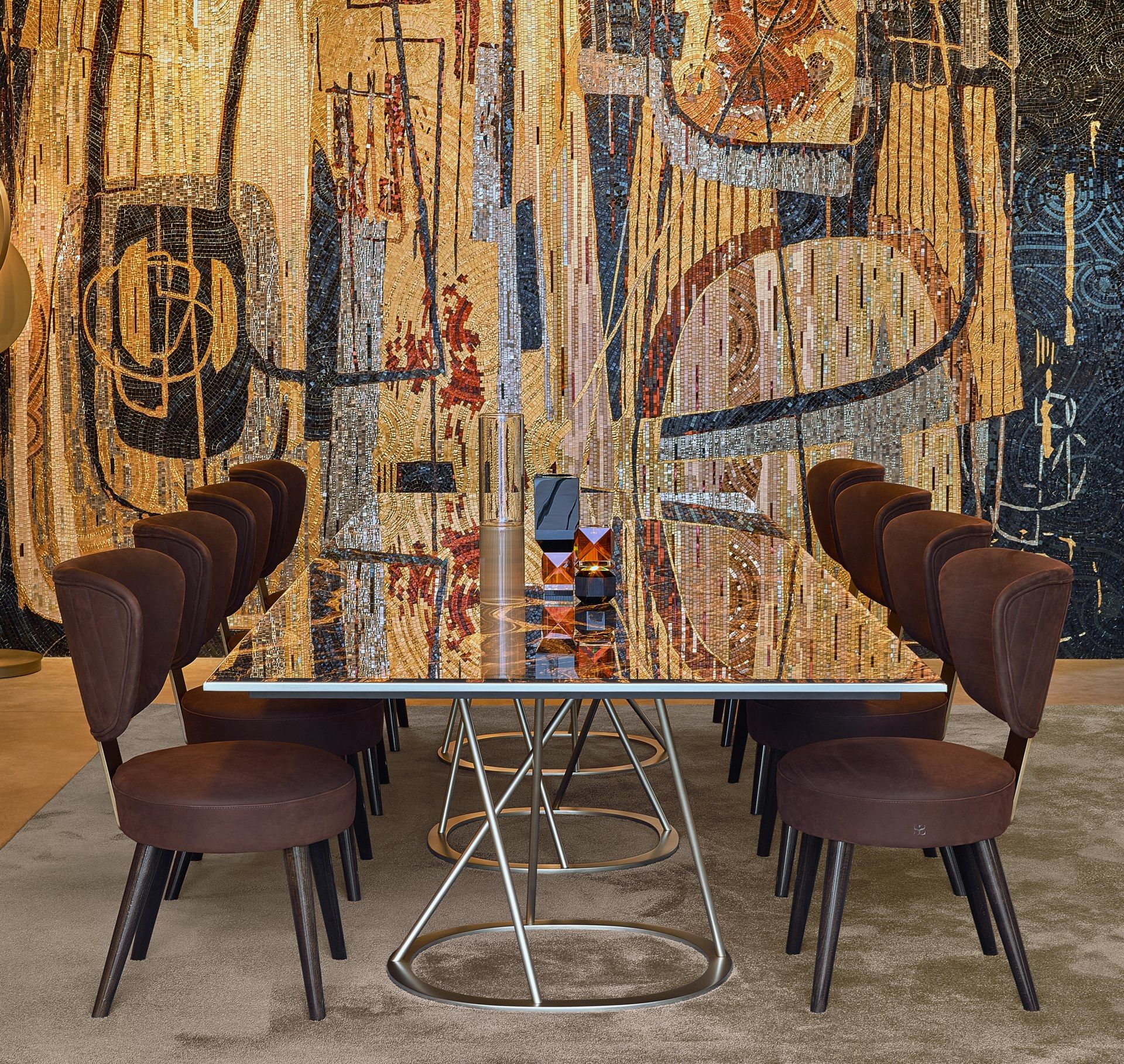 Прямоугольный стеклянный обеденный стол Sicis PHILIPPE ARCH-00019916 - Вид №4