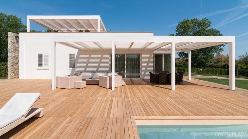 STUDIO 66 Отдельностоящая алюминиевая пергола с регулируемыми жалюзи sun-id-1424008 - Вид №3