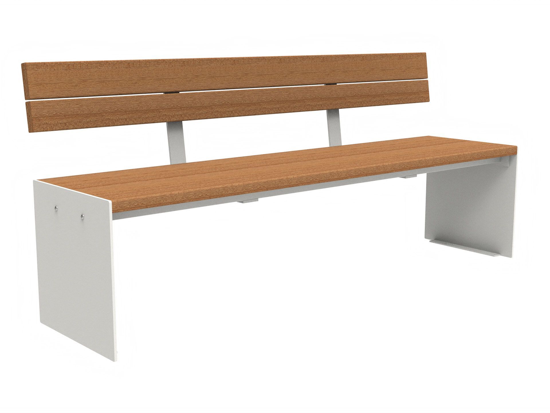 Скамья из окуме со спинкой Lazzari Recto ARCH-00077399 - Вид №18