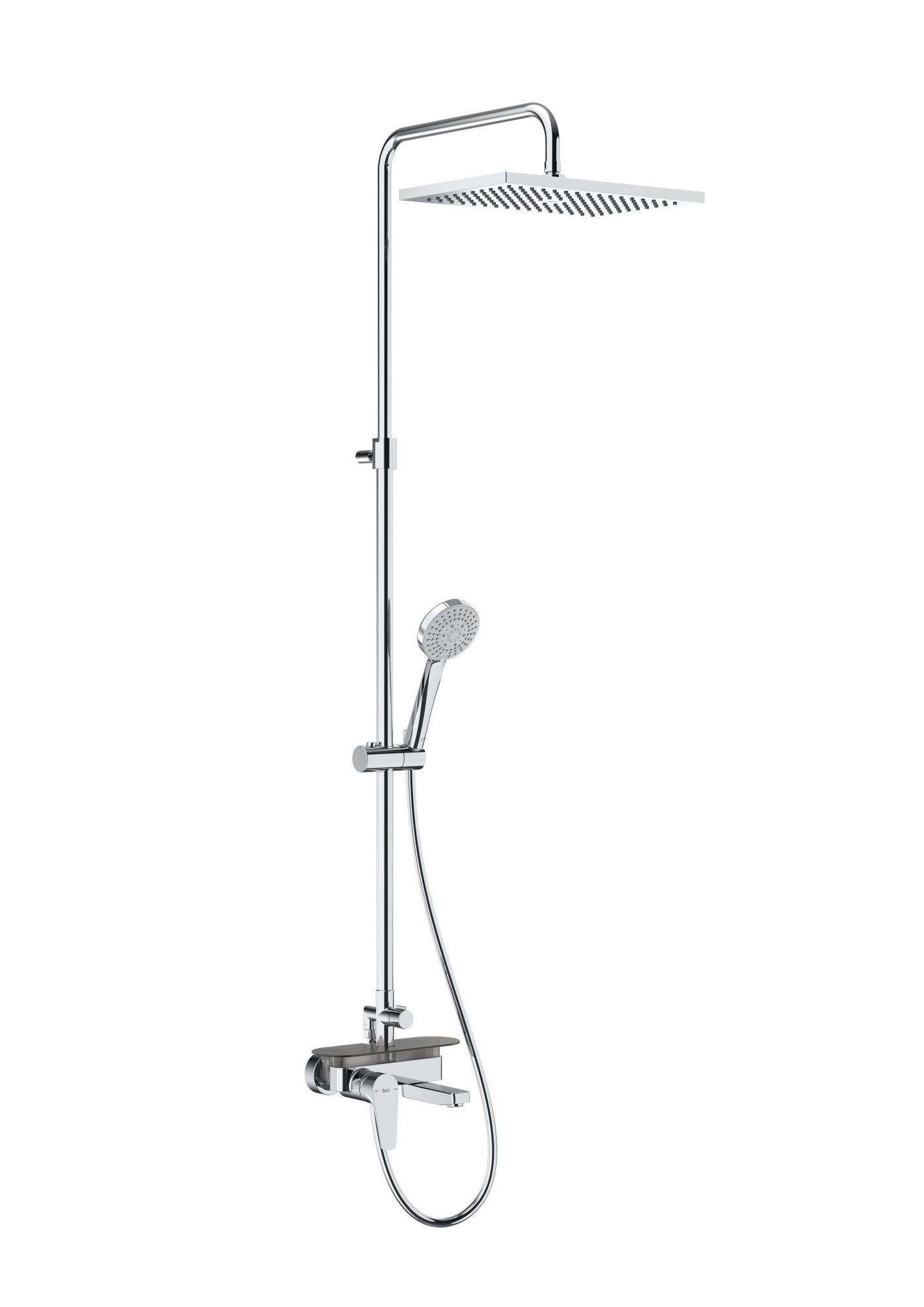 A5A9C90C00 Однорычажная ванна-душевая колонка с полкой ROCA Even