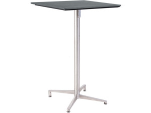 76.00.0076 Стол Victory высокий Tradition Resysta Stone серый 70 × 70 + высокая рама стола нержавеющая сталь складная Mbm