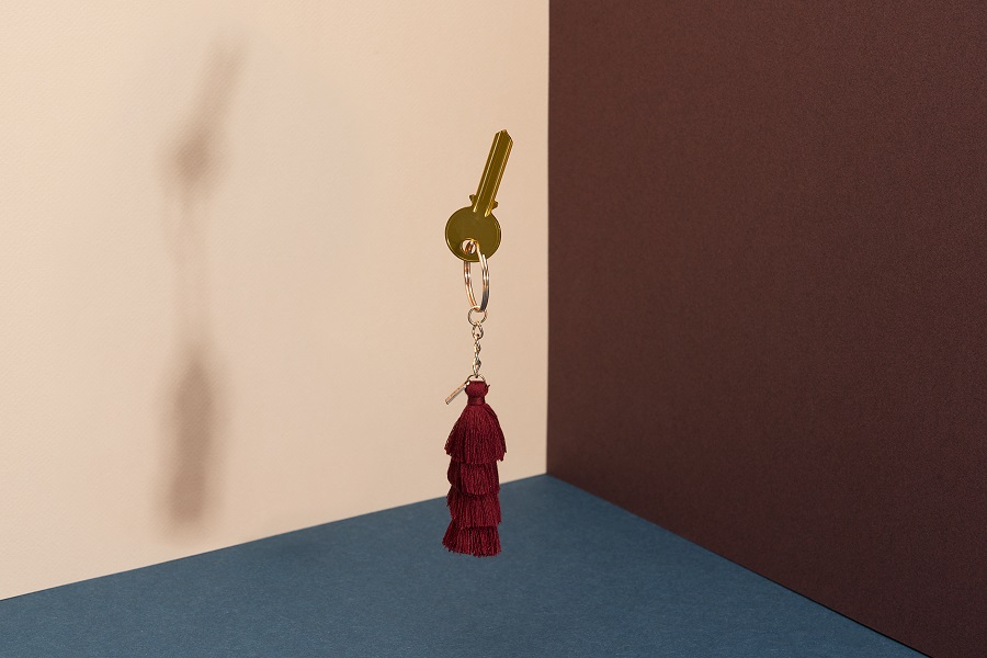 DYTASSEBR Брелок для ключей tassels, красно-коричневый Doiy  - Вид №2