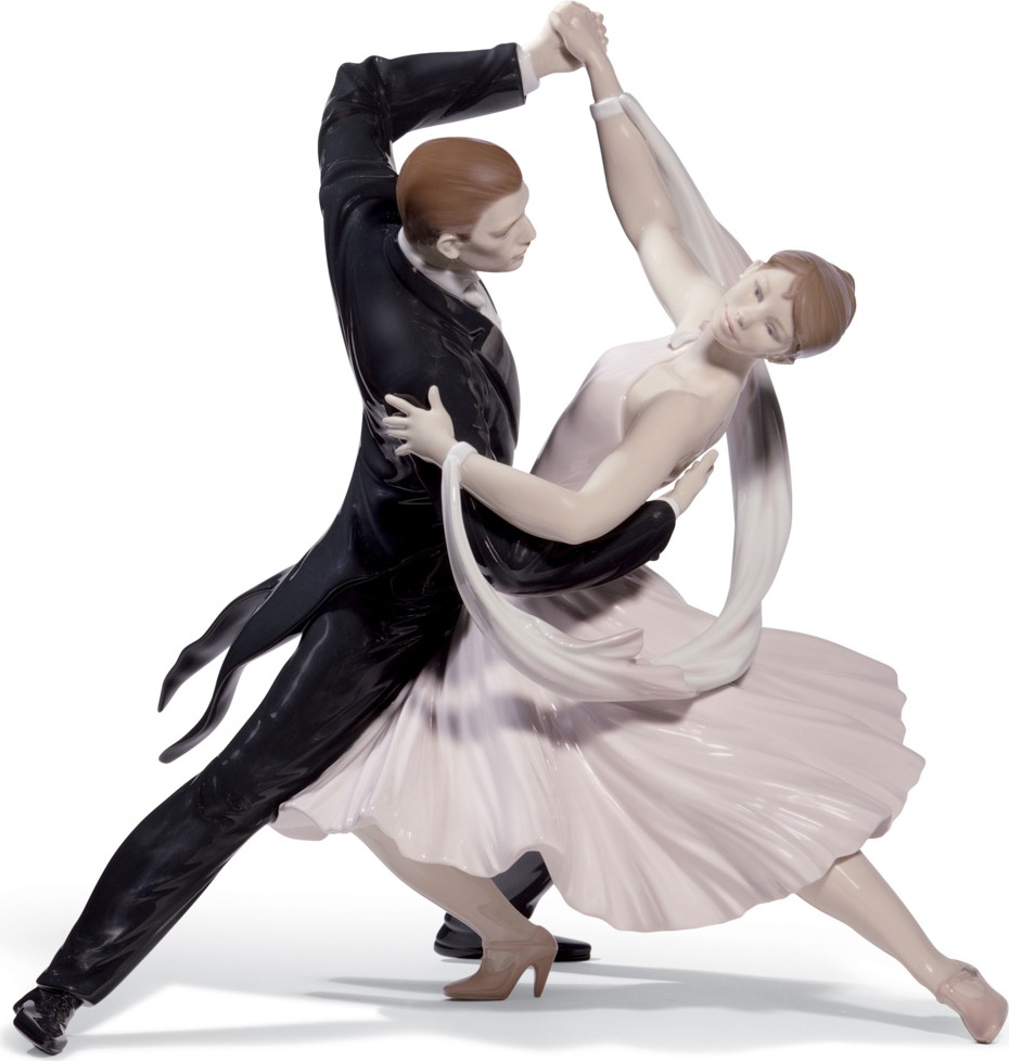 10669104 LLADRO Фигурка Lladro "Элегантный фокстрот" 36х37см Фарфор Lladró 