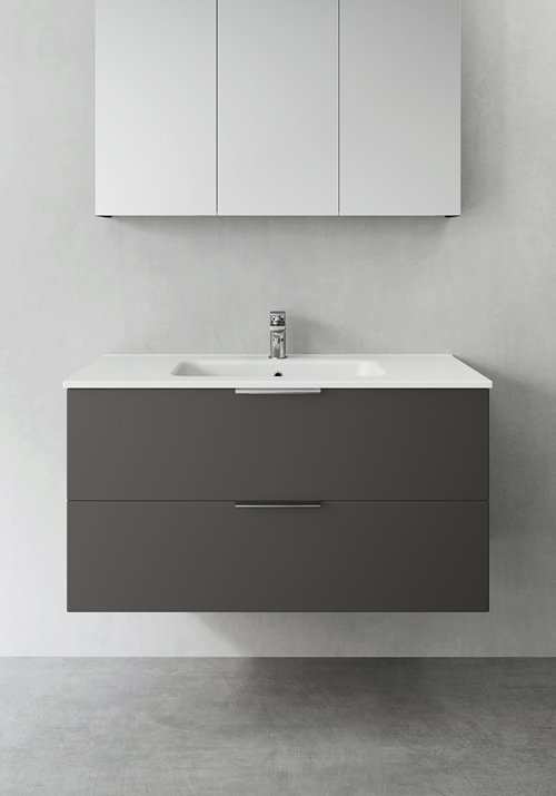 1390216 Шкаф Для Умывальника Форма Antracit 1000 Hafa  Антрацитовый 