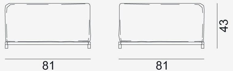 Gervasoni Квадратный тканевый садовый пуф Gervasoni outdoor sun-id-1392178 - Вид №1