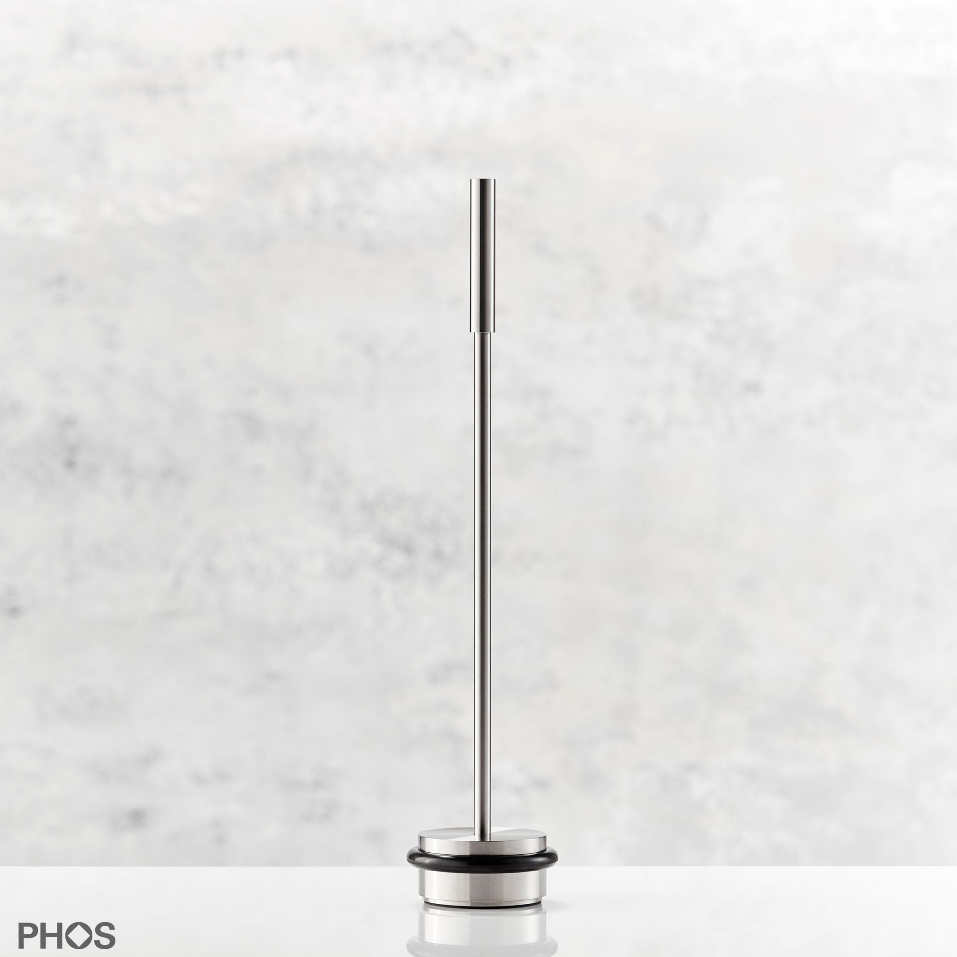 TSB90-45G450 Дверной стопор напольный, с ручкой 45 см. ø90 мм, высота 45 мм. PHOS 