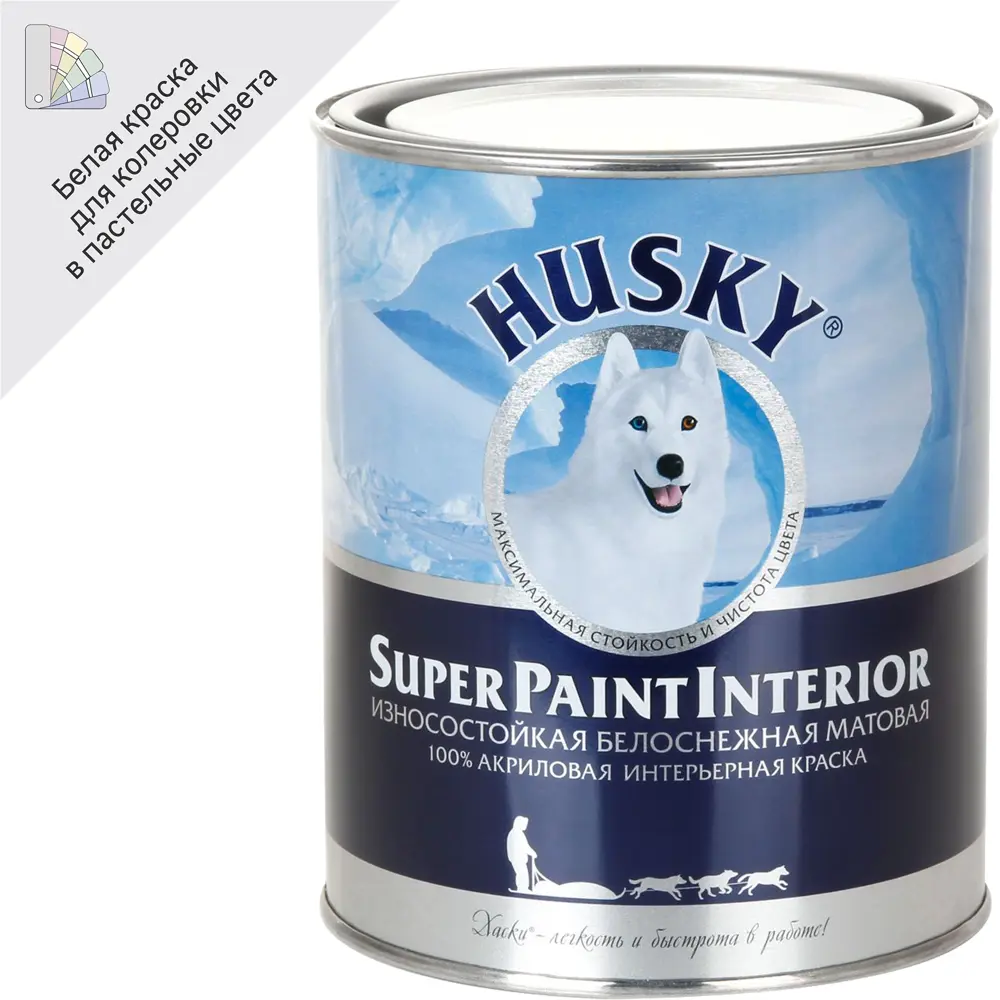 Husky Super Paint Interior — матовая моющаяся краска для стен и потолков 84391870