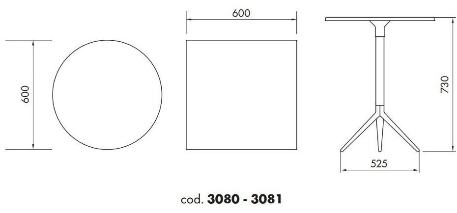 ALMA DESIGN Стол складной круглый Ciak sun-id-1501626 - Вид №10