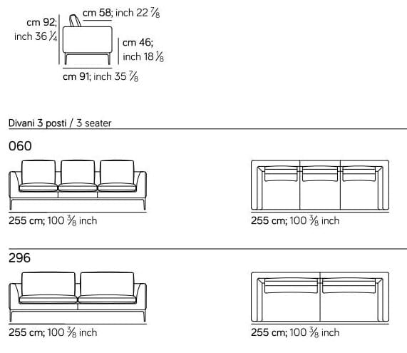 3-местный тканевый диван Amura Leonard ARCH-00020801 - Вид №1