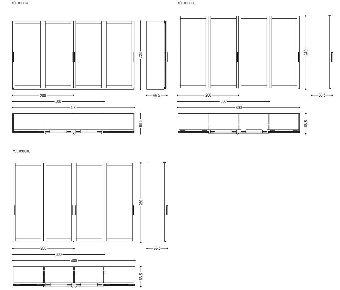 Шкаф из планки и массива дерева с раздвижными дверями Riva 1920 HANGAR ARCH-00005467 - Вид №1