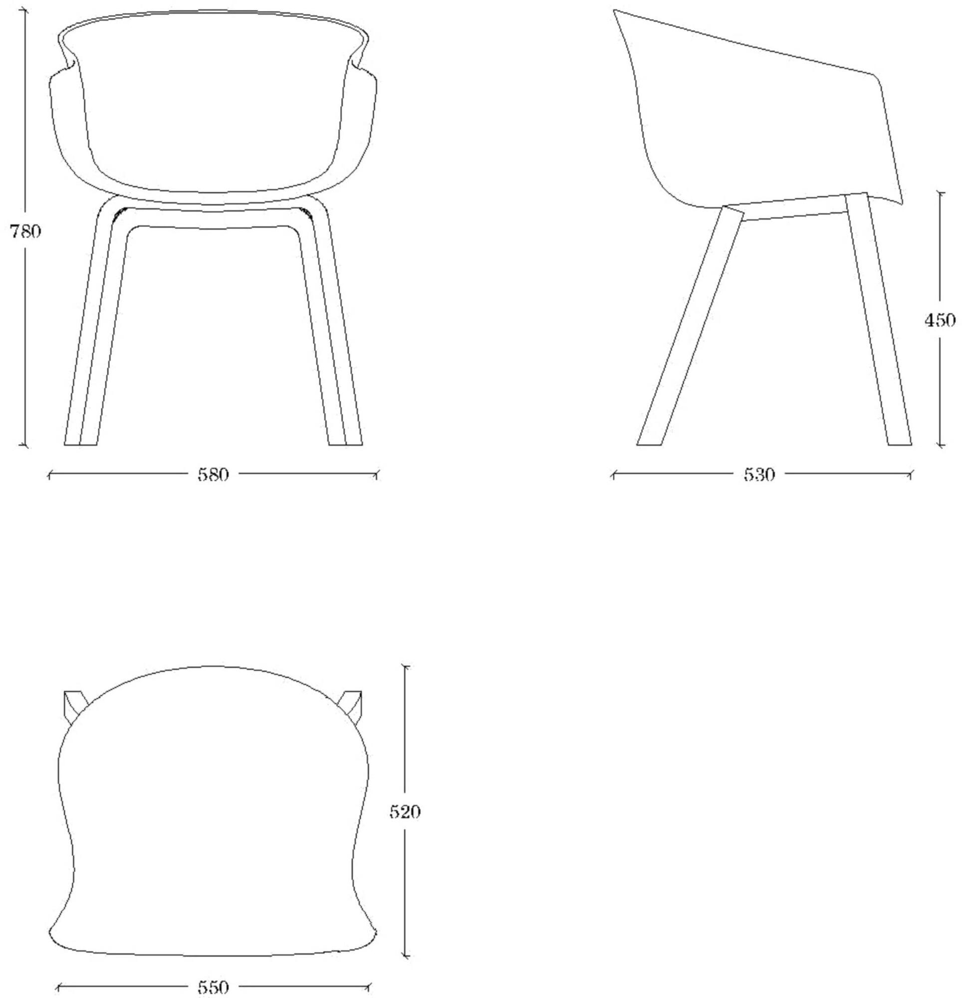ONDARRETA Стул из ткани с подлокотниками Bai sun-id-1346444 - Вид №1