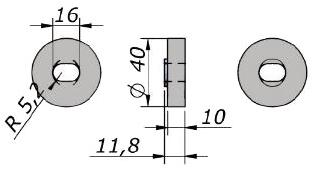 Nuova Oxidal Дополнительная прокладка из матовой нержавеющей стали Combo V-combo-d - Вид №1