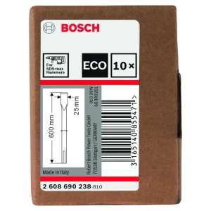 Зубило Bosch Eco SDS-мах 25x600 мм, 10 шт.