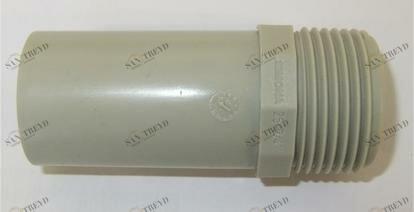 SANIT 72719117032 Адаптер ниппель, PP-H, SDR 11, внешняя резьба 