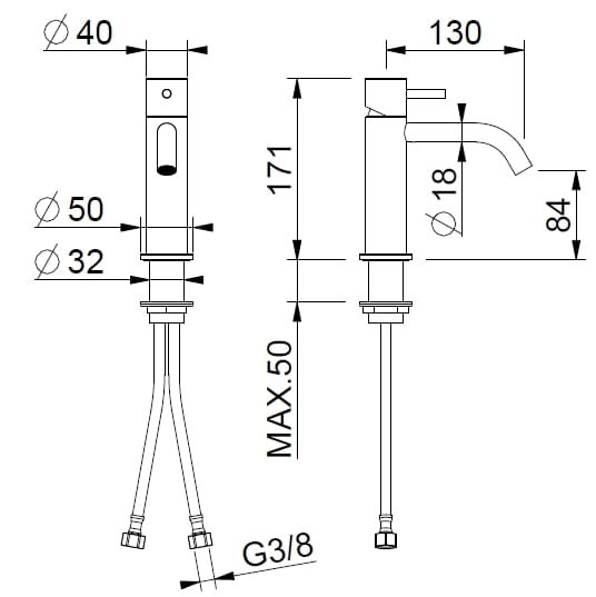 Смеситель для раковины из нержавеющей стали BEAMTECH Level ARCH-00050971 - Вид №4