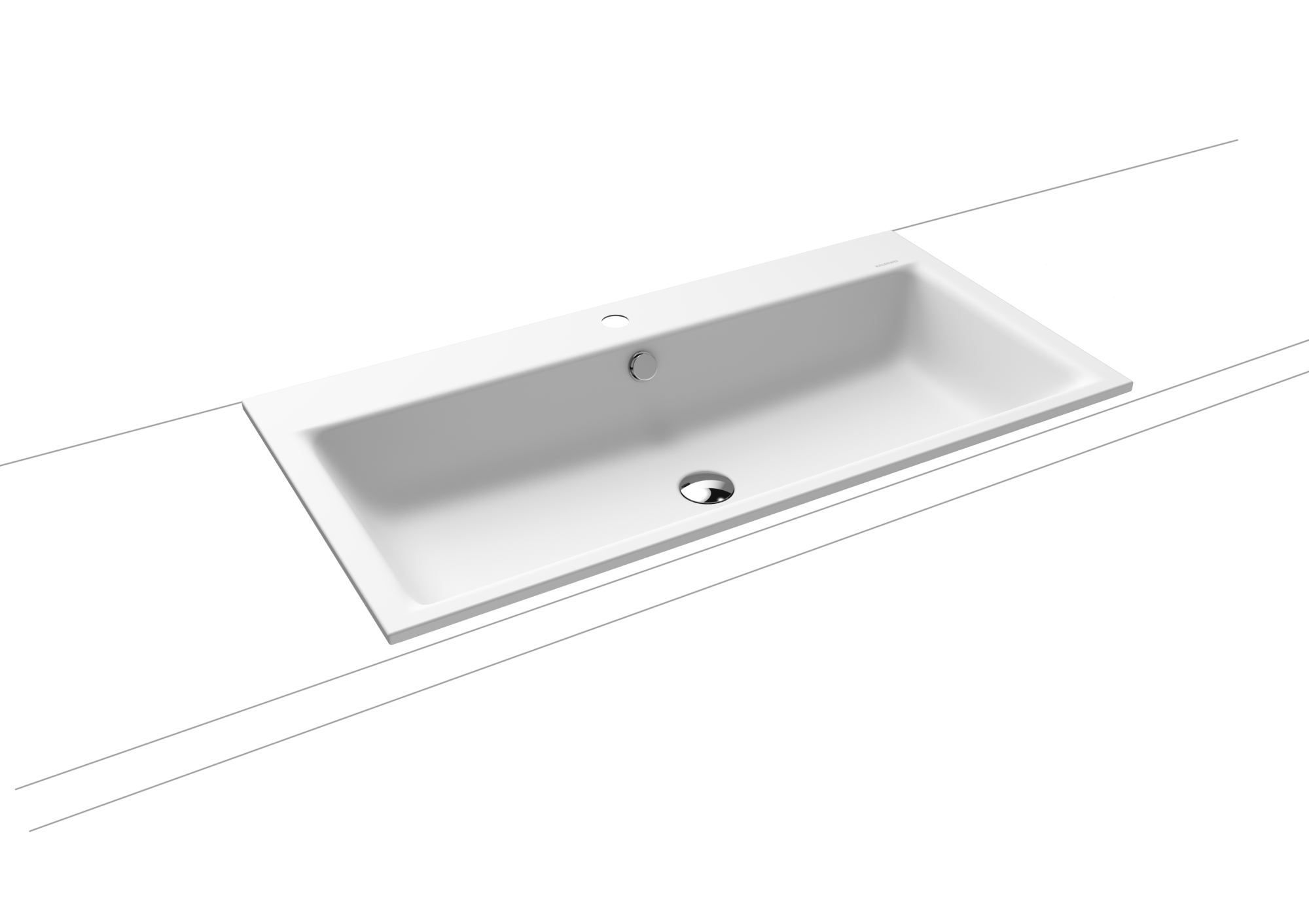 Умывальник KALDEWEI Сталь эмалированная 3152 258 альпийский белый матовый 31523319258