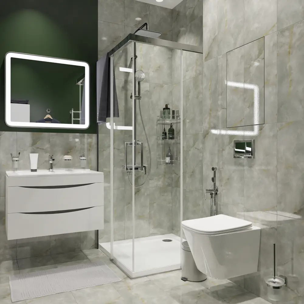 Керамин Талисман: настенная плитка оливкового цвета 60×30 см 88700676 STLM-0945085 - Вид №5