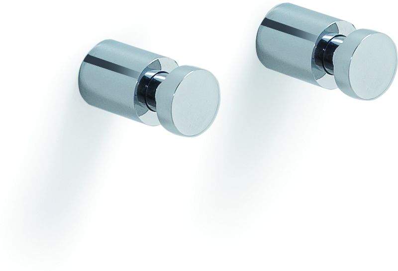 2227(13) Gedy, пара коротких крючков, цвет хром 