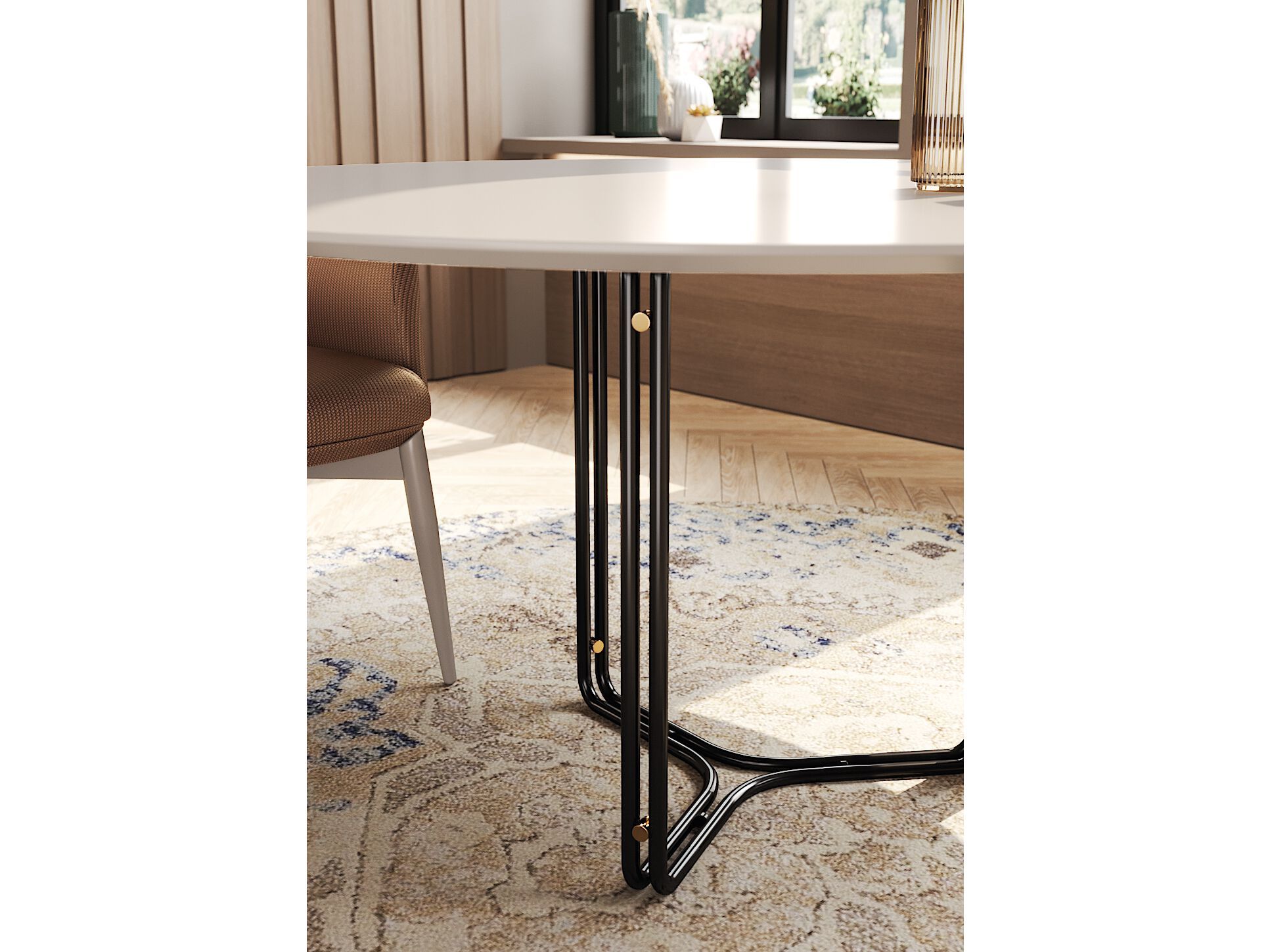 Круглый обеденный стол PRADDY Natur ARCH-00095639 - Вид №3