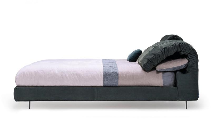 Arketipo Двуспальная кровать из ткани с мягким изголовьем sun-id-1486002 - Вид №1