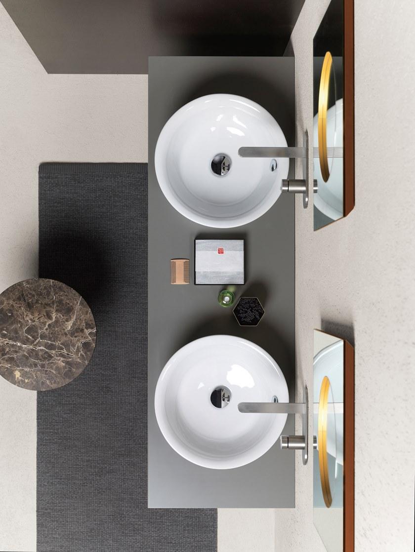 902811 Подвесная раковина настенная овальная GSI ceramica Sand белая - Вид №3