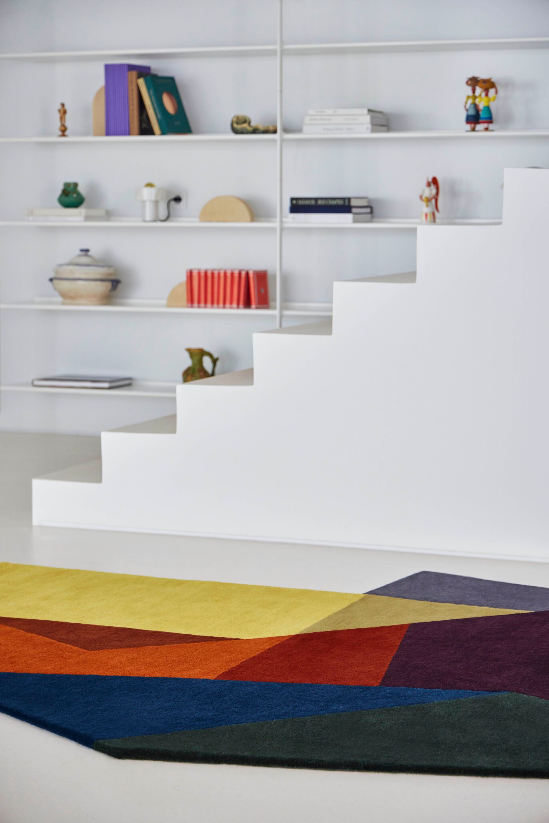 Шерстяной ковер с геометрическим рисунком GAN LOKO COLOUR ARCH-00085522 - Вид №4