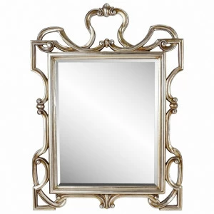 Зеркало настенное 90х75 см античное серебро King Silver ART-ZERKALO ДИЗАЙНЕРСКИЕ 00-3884060 Зеркальный;серебро