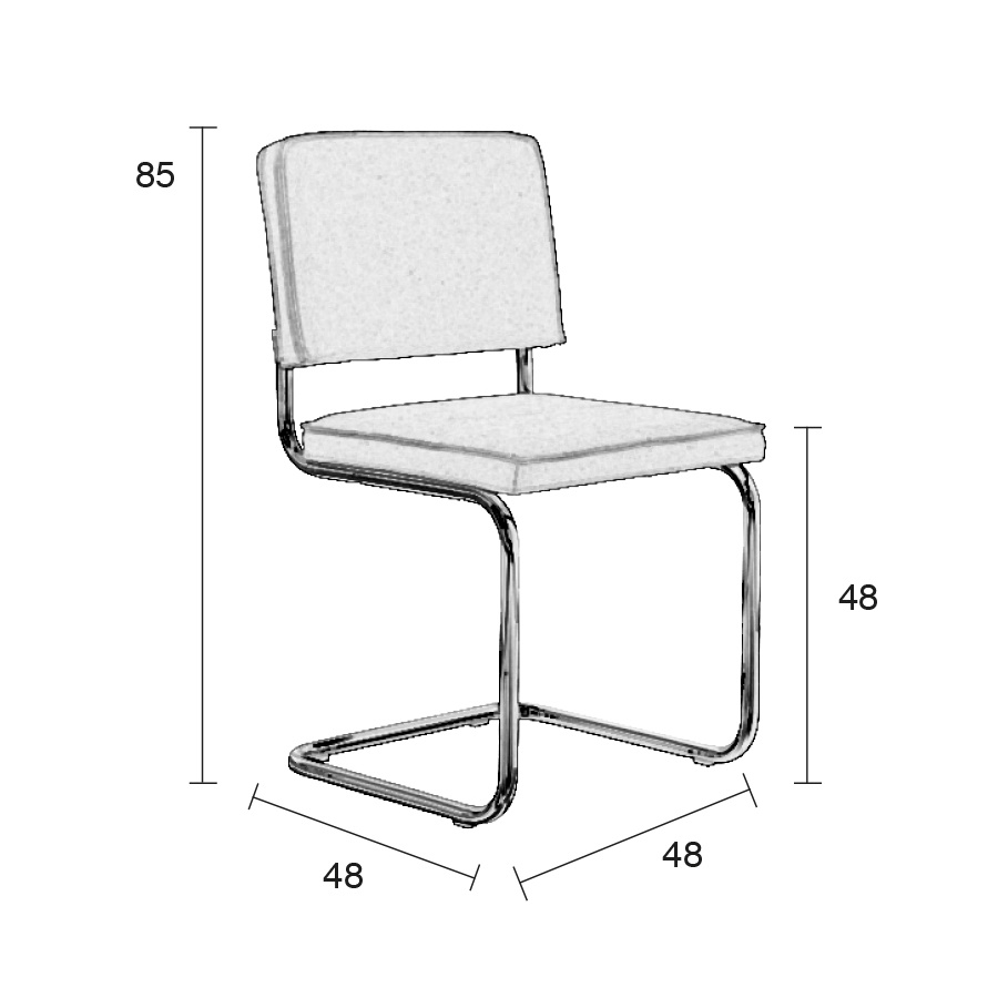 Стул Ridge Brushed Vintage черный Zuiver 1100116 - Вид №8