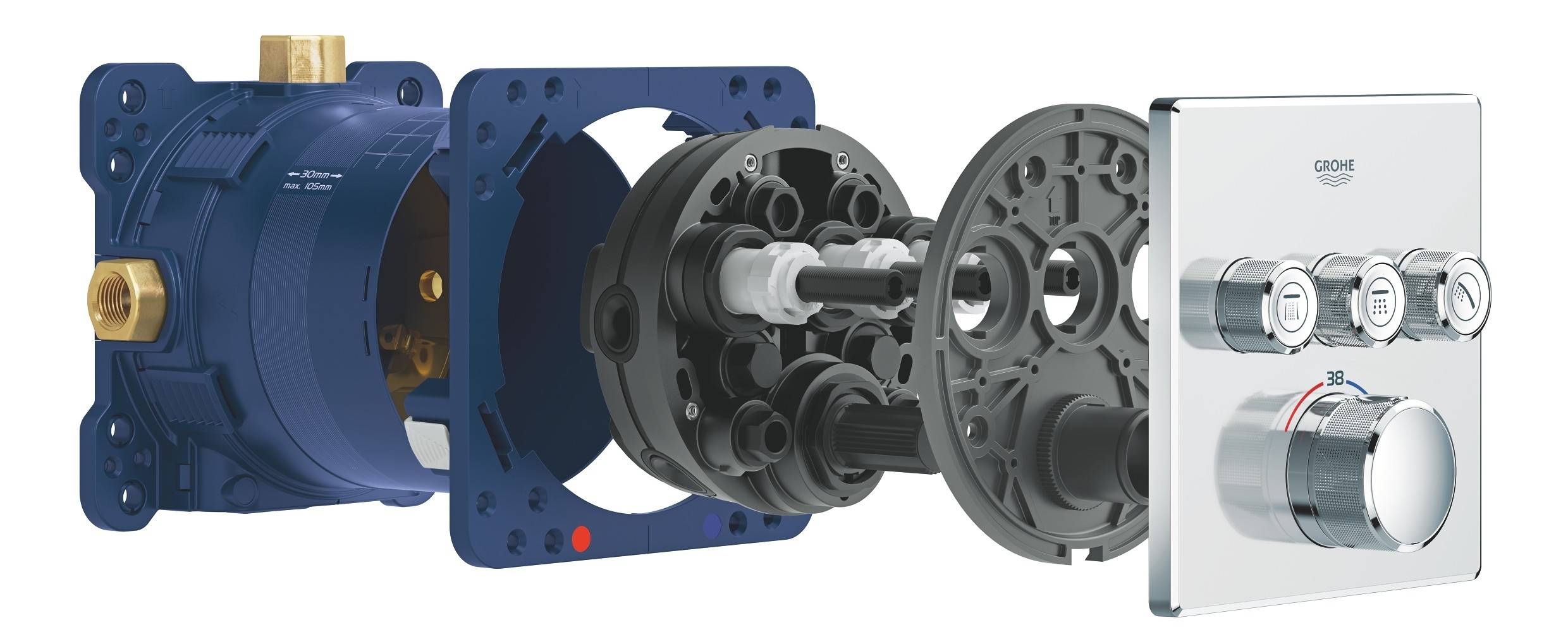 Готовый комплект для душа GROHE Grohtherm SmartControl (NSB0134) - Вид №5