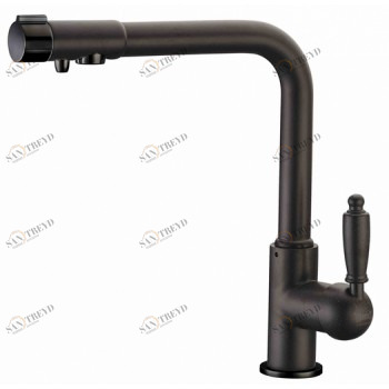 Zorg ZR 320 YF-33 чёрный металл Смеситель для кухни Zorg 315х265 мм 