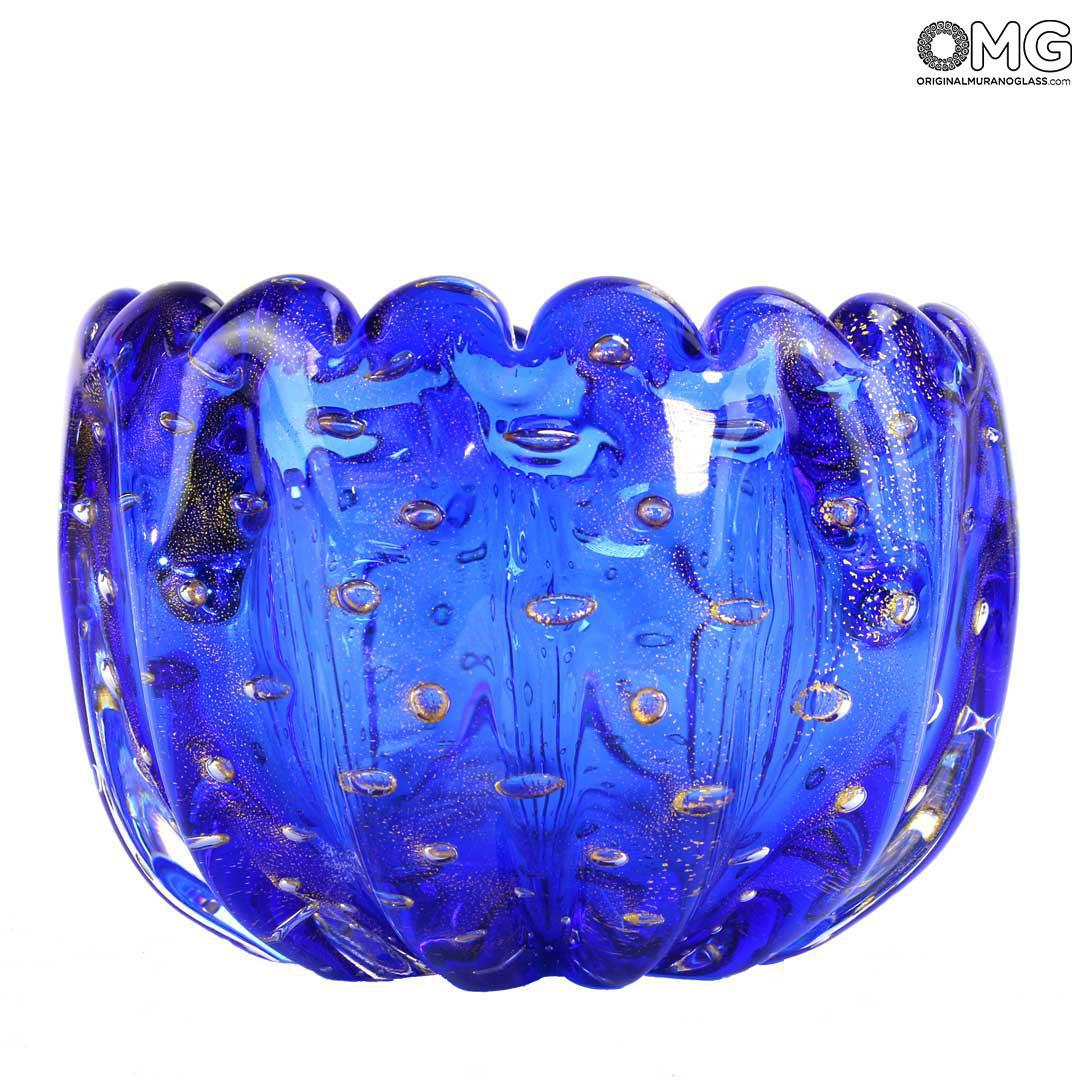 4827 ORIGINALMURANOGLASS Ваза Провенца - соммерсо - муранское стекло OMG 12 см  - Вид №1