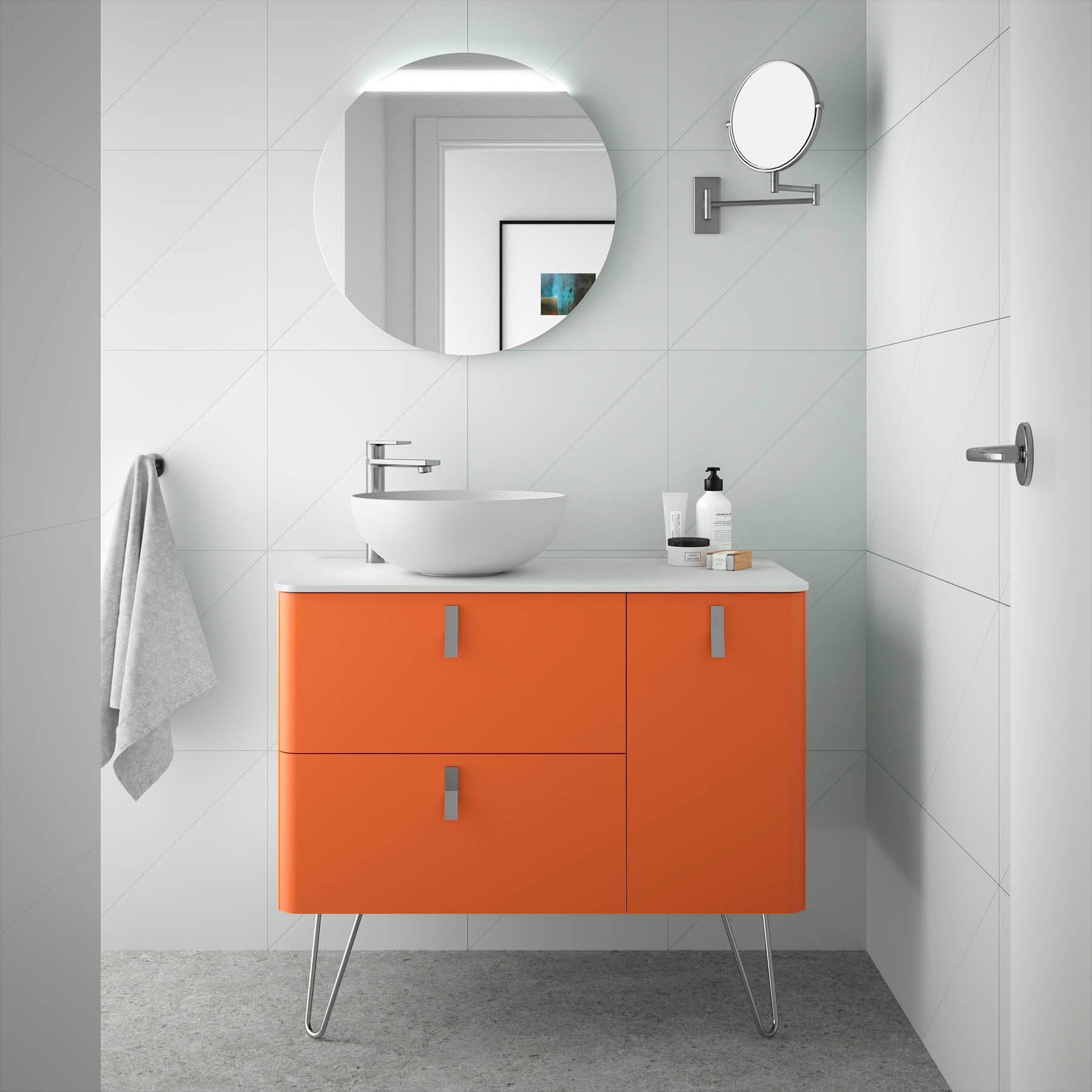 24637 SALGAR Мебель для умывальника UNIIQ 1200 правая KAKI Каки 