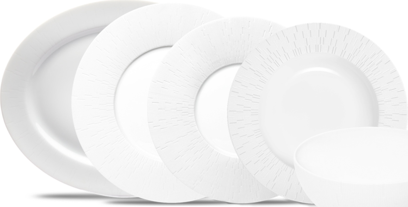 10668601 Haviland Сервиз столовый Haviland "Инфини Бриллиант"  на 6 персон 20 предметов Фарфор, Керамика 