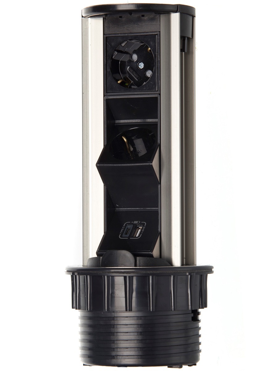 Блок электрических розеток Solo 12001 Silver NAVAKO 