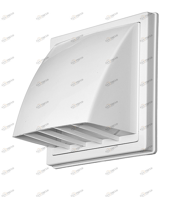 Решетка с козырьком ПВХ (110х54) белая Santreyd sun-id-682075