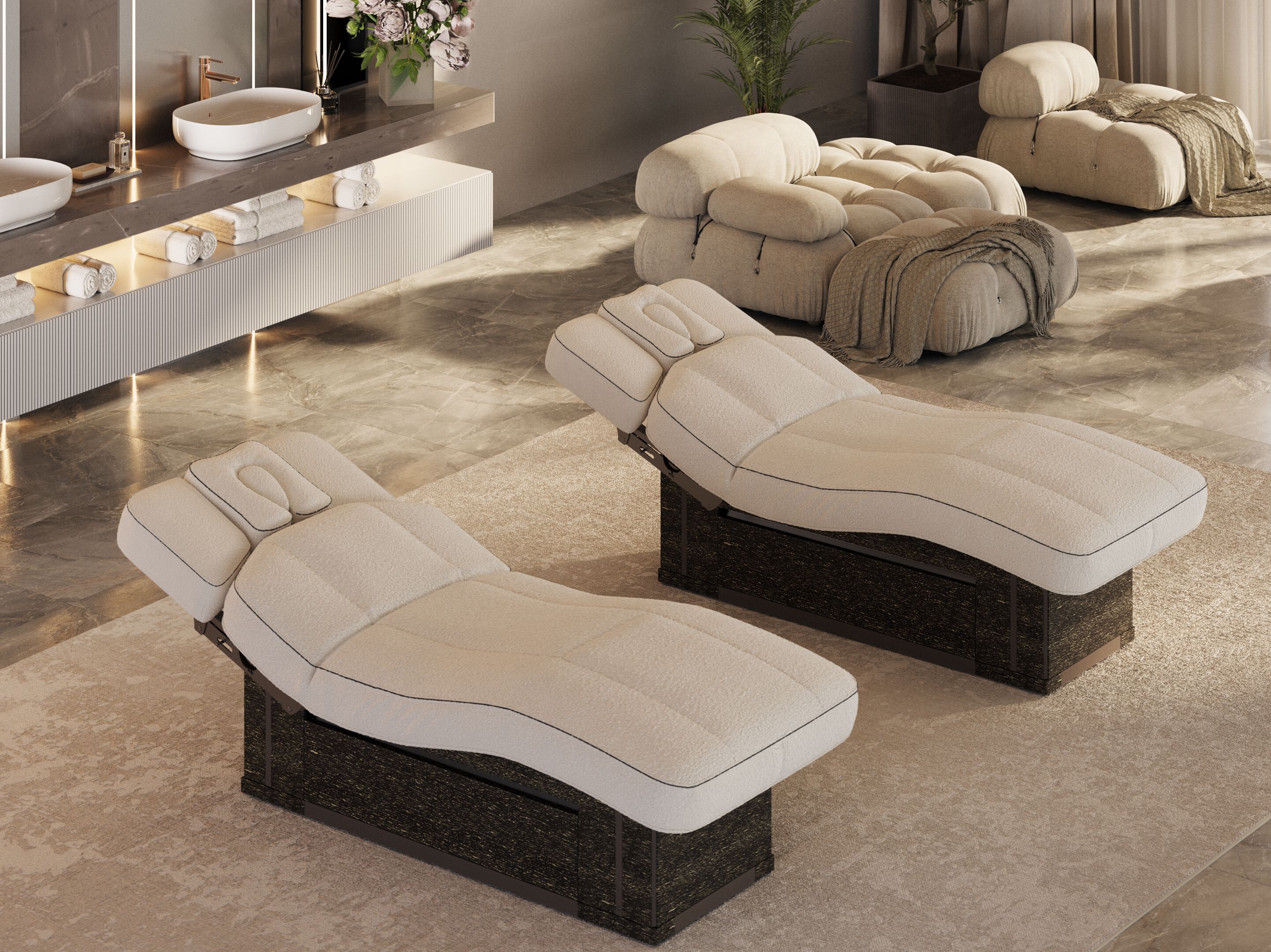 Многофункциональная спа-кровать с электрической регулировкой и ящиком для хранения Lemi Group Home SPA ARCH-00110251