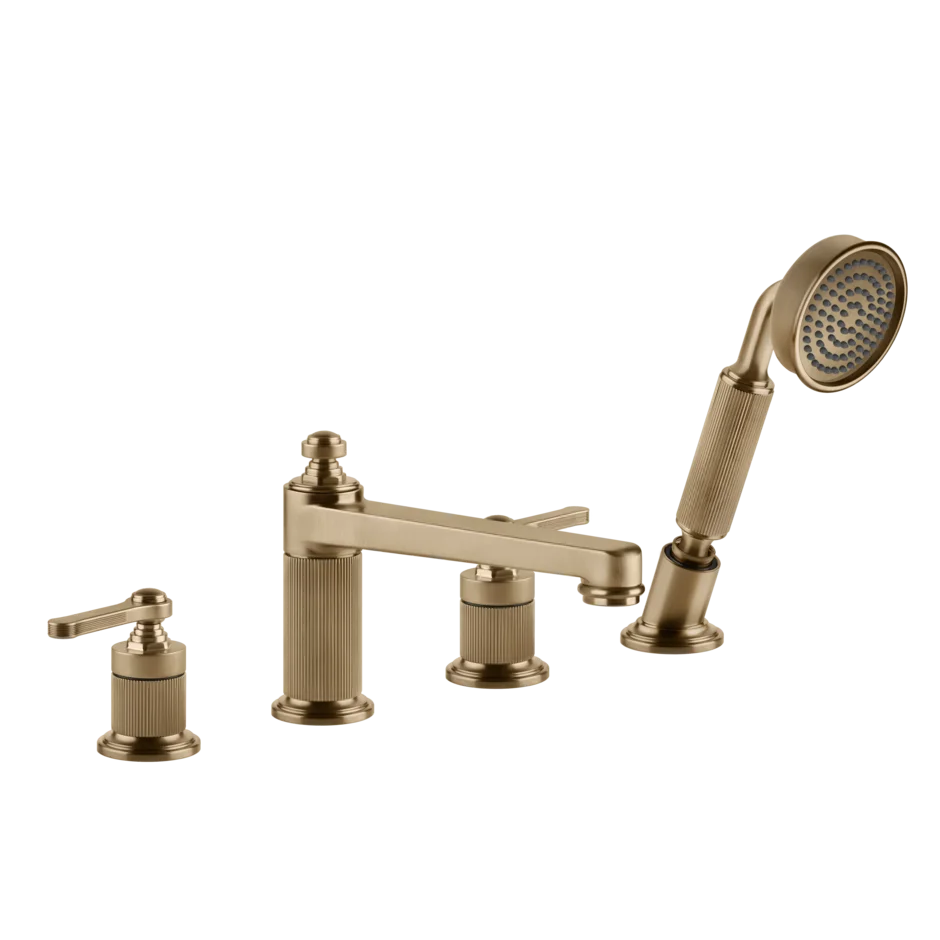 Смеситель для ванны 65045 726 Gessi Venti20 ТЕПЛАЯ БРОНЗА BR. PVD 65045726