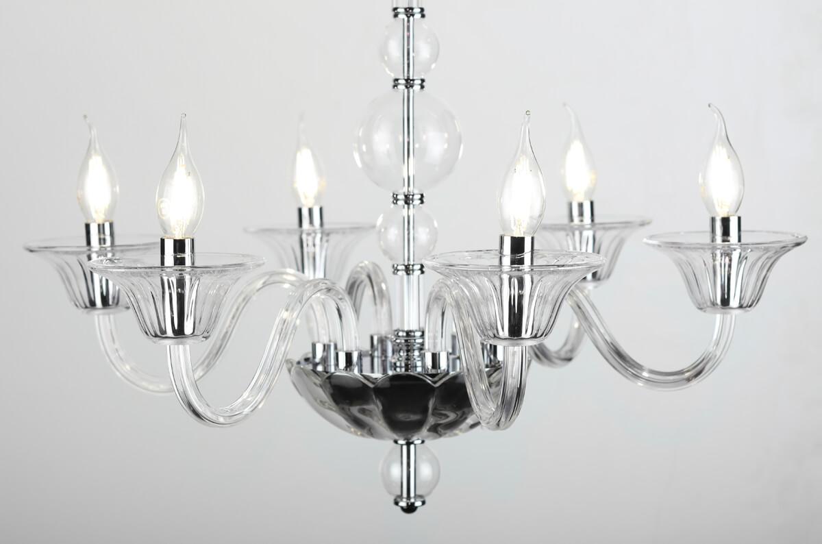 Подвесная люстра Rivoli Nudo 1008-206 RIVOLI ДИЗАЙНЕРСКИЕ, NUDO 336782 Хром;прозрачный  - Вид №2