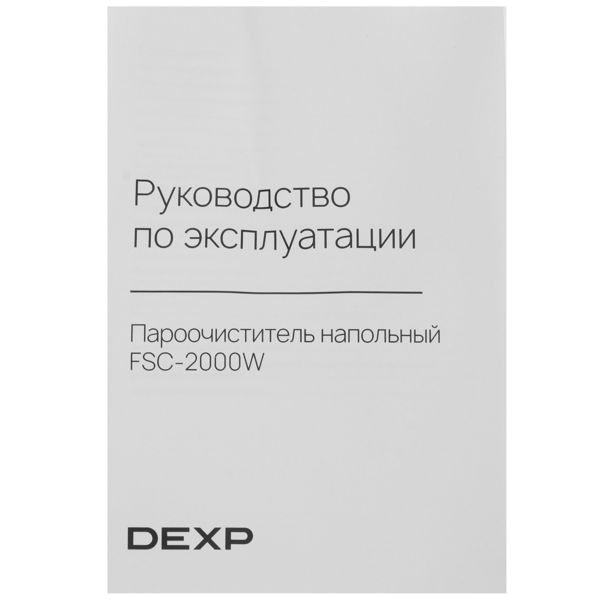 9116737 Пароочиститель DEXP FSC-2000W белый STDN-0136998 - Вид №18