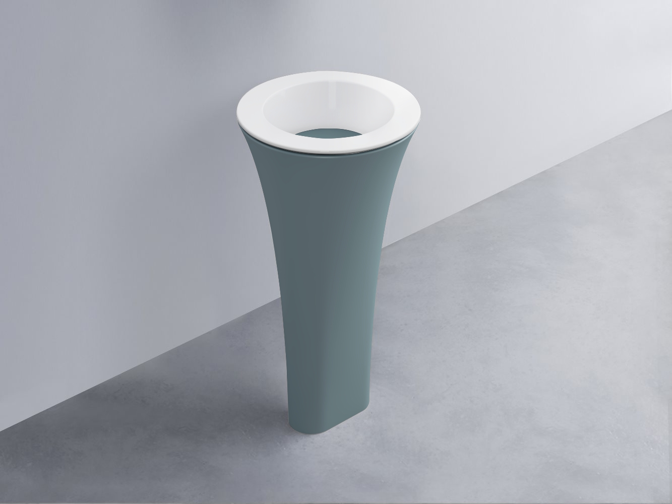 AMLA45-BL+AMPILT-PL+AMCOLT-PL Раковина Amedeo Tondo отдельностоящая cielo Enjoy + Amedeo Ceramica Cielo