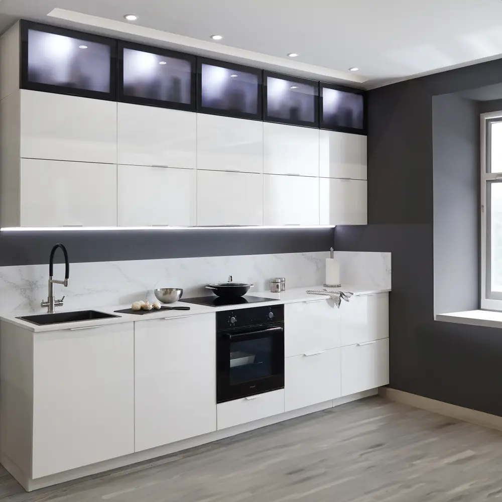 Фасад кухонный DELINIA ID Аша белый глянцевый 59.7x38.1 см 82011159 STLM-0861433 - Вид №5