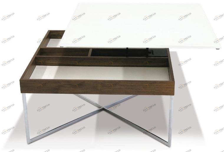 Ronald Schmitt Лакированный квадратный журнальный столик из мдф sun-id-1408687