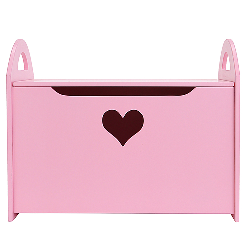 Детский сундук для игрушек розовый с сердечком VAMVIGVAM  282042 Розовый Santreyd  - Вид №1