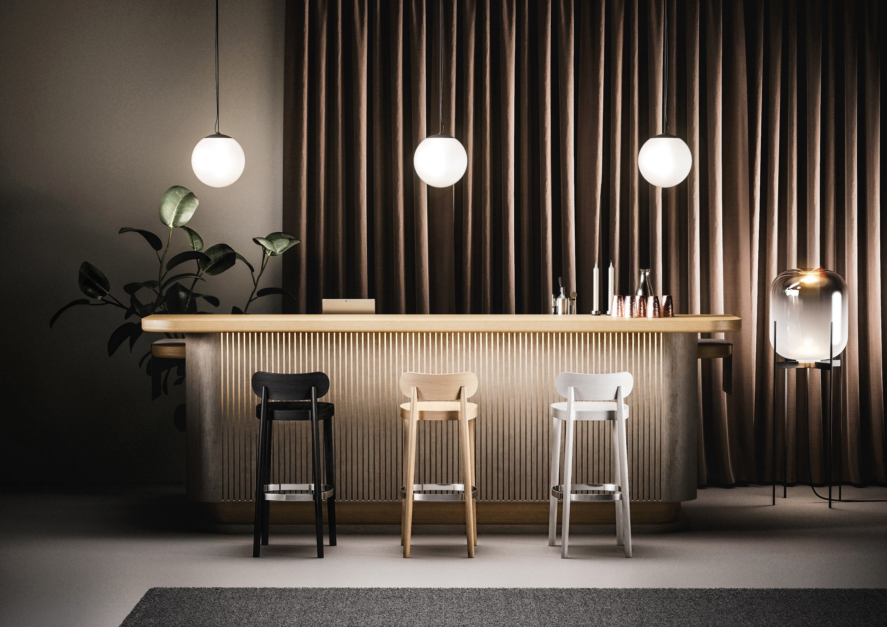 Деревянный барный стул THONET 118 ARCH-00098632 - Вид №7